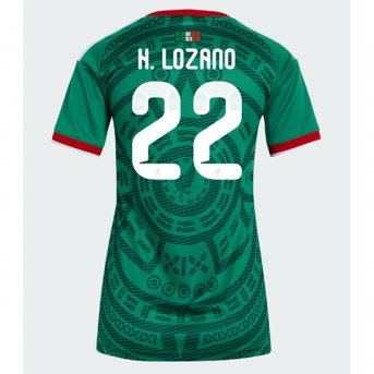 Billige Fotballdrakt Mexico Hirving Lozano #22 Replika Hjemmedrakt Dame VM 2026 Kortermet